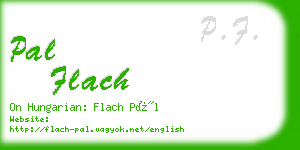 pal flach business card